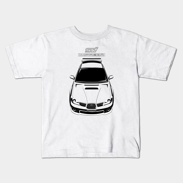 Impreza WRX STI 2nd gen 2005-2007 Kids T-Shirt by jdmart